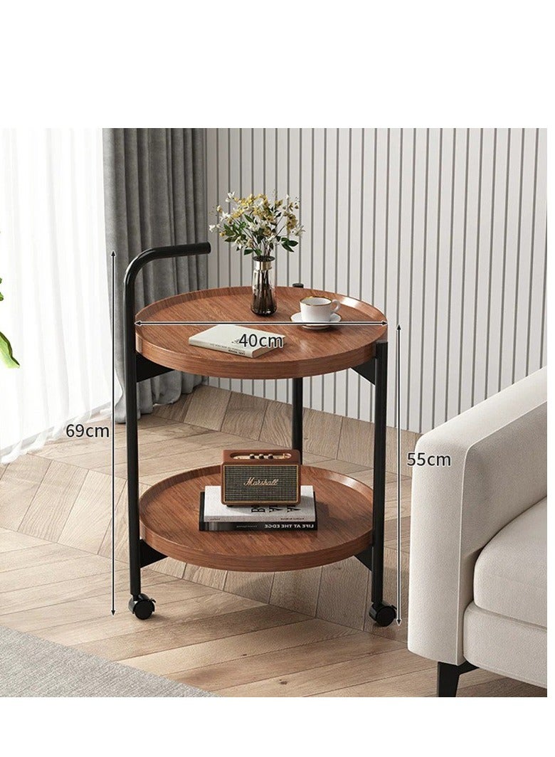 Generic Coffee Tables Book Round Small Makeup Side Coffee Table Console Dressing Console Table Basse Decoration  - Image 3