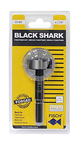 Fisch Black Shark Forstner Drill Bit, Premium Forged Steel Bit for Woodworking, Precision Wave Design, No-Slip Shank, Made in Austria (2 in) - Image 2