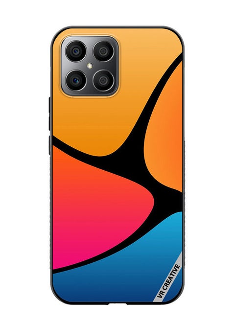 Protective Case Cover For Honor X8 Color Mixture Design Multicolour