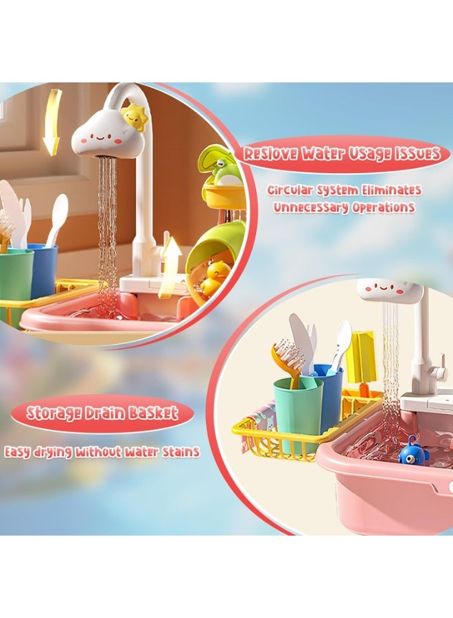 Oasisgalore Water Table for Toddlers,4-in-1 Kids Water Play Table, Play Sink with Detachable Legs,Kids Kitchen Playset Sink Toy for Girl and Boy - Image 5