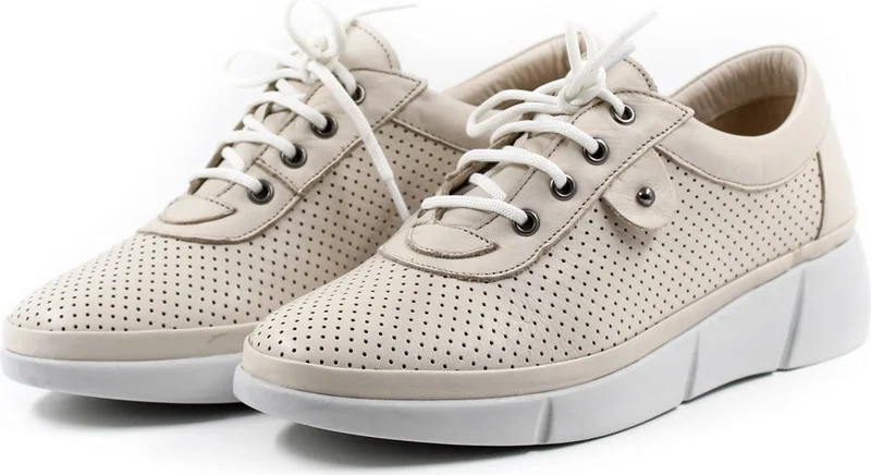 Fast Step Genuine Leather Women's Lace-Up Comfortable Daily Casual Shoes 408za703-d-88
