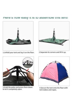 3 Person Camping Tent Automatic Instant Pop-Up Tent Lightweight Portable Tent Outdoor Camping Waterproof Camping Tent and 1 Doors with Carry Bag - pzsku/Z8443707CC57C362C743CZ/45/_/1731572621/09bdd051-28fc-49a6-8b8f-ada0c915d606