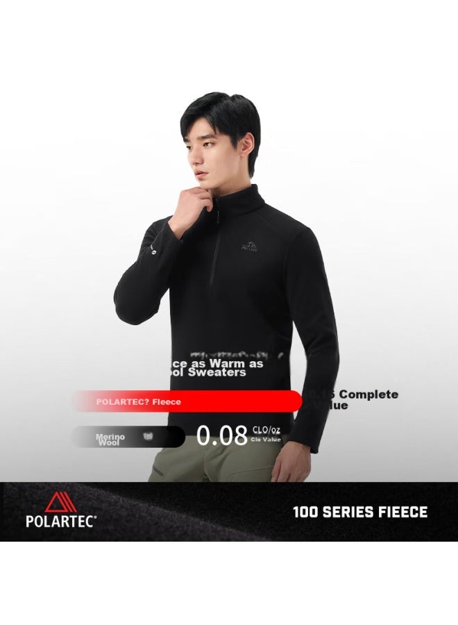 Pelliot Polartec Outdoor Fleece Jacket For Men, Warm Inner Liner For Outdoor Jacket, 114310203, Black, XL - Image 2
