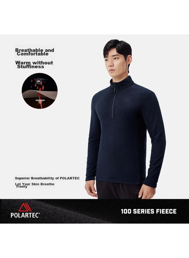 Pelliot Polartec Outdoor Fleece Jacket For Men, Warm Inner Liner For Outdoor Jacket, 114310203, Black, XL - Image 3