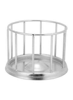 Zerodis Reptile Stainless Steel Food Dish, Pet Round Railing Shape Tortoise Dish Water Tray Dish Water Tray for Home Vivarium Pet Store Lizard Turtle Reptiles  - Image 1