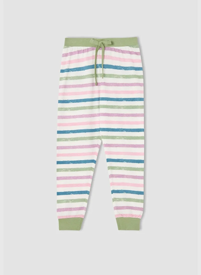 DeFacto Slogan Print Short Sleeve Pyjamas Set