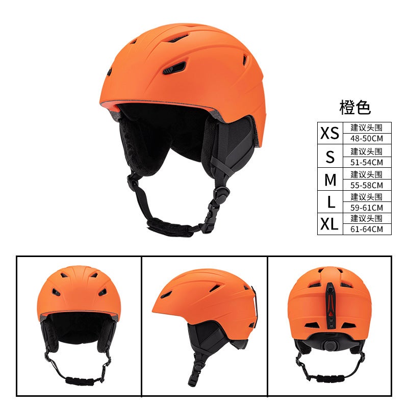 New Ski Helmet Set For Adults And Children Outdoor Sports Universal One-Piece Goggles With Safety Helmet - Image 1