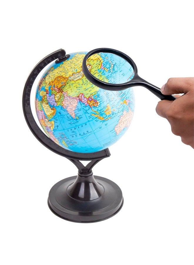 ماجيك واند كرة أرضية دوارة تعليمية سياسية من البلاستيك والكرتون من ماجيك واند، بقاعدة بلاستيكية، 5 بوصات، بقاعدة بلاستيكية - Image 3