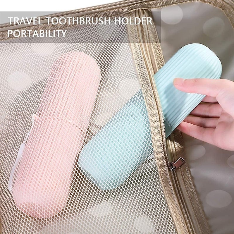 MARUTIWARE MARUTIWARE Capsule Toothbrush Box Case Holder Travel Cover Organizer Plastic Multicolor Colour  - Image 2