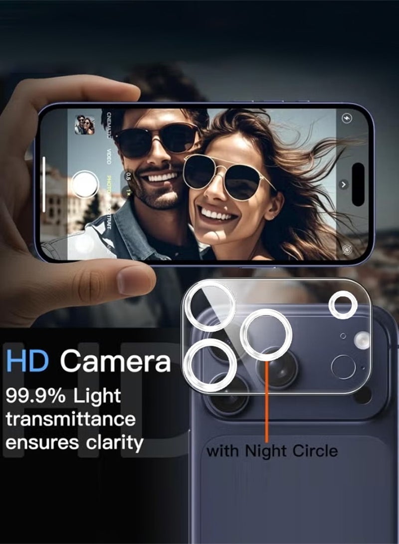 JOYFOCUS iPhone 17 Pro Max Glass Screen Protector Camera Lens Screen Protector, HD Clear Glass - Clear Version - Image 4