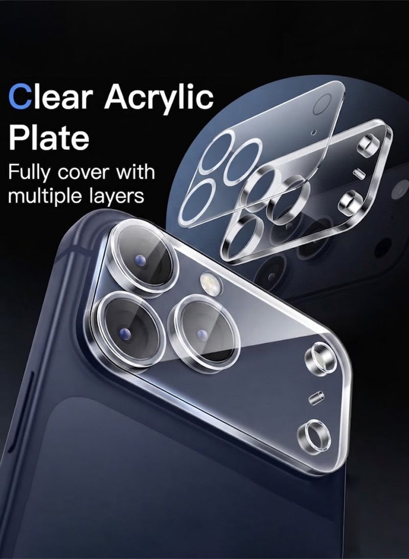 JOYFOCUS iPhone 17 Pro Max Glass Screen Protector Camera Lens Screen Protector, HD Clear Glass - Clear Version - Image 2