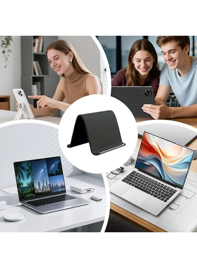 Portable Foldable Silicone Phone Holder, Multi-Angle Adjustable Flexible Phone & Tablet Stand, Bendable Aluminum Core, Non-Slip Desktop Holder for Smartphones, Tablets, Video Calls & Office Desk - Image 4