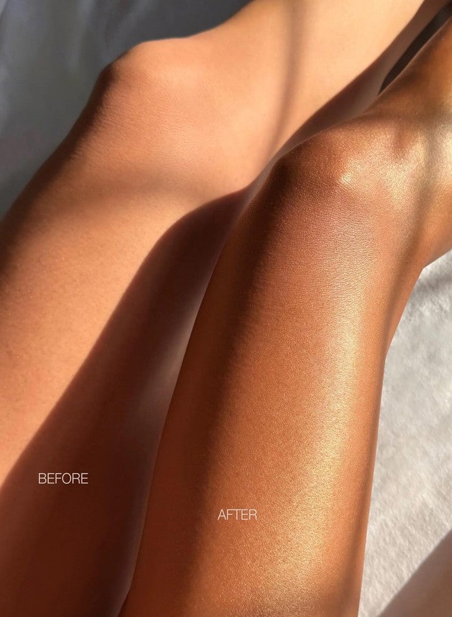 Hampton Sun Bronze-On Shimmer Body Luster | Instant Skin Perfecting Bronzing Gelée | Smooth, Radiant Finish | Deeply Hydrating and Firming | Blurs Over Skin Imperfections | Micro-Fine Golden Shimmer - Image 3