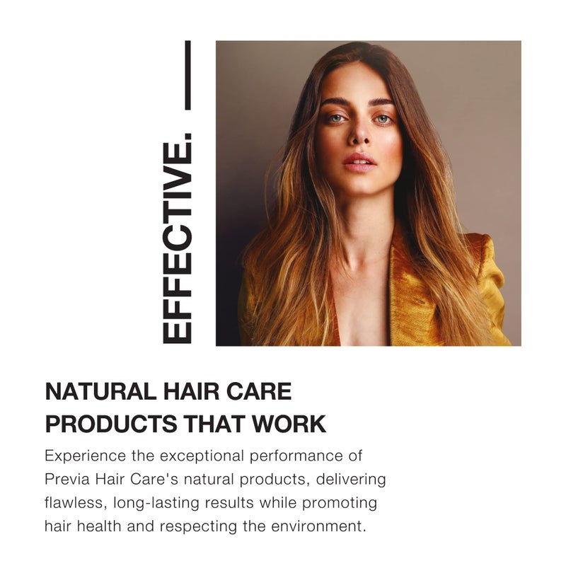 PREVIA Hair Gloss Taming Serum & Leave-In Conditioner - Anti-Frizz Heat Protectant for Dry Damaged Hair - Organic Almond Vegan Moisturizing Gloss - 6.7 oz - Image 5