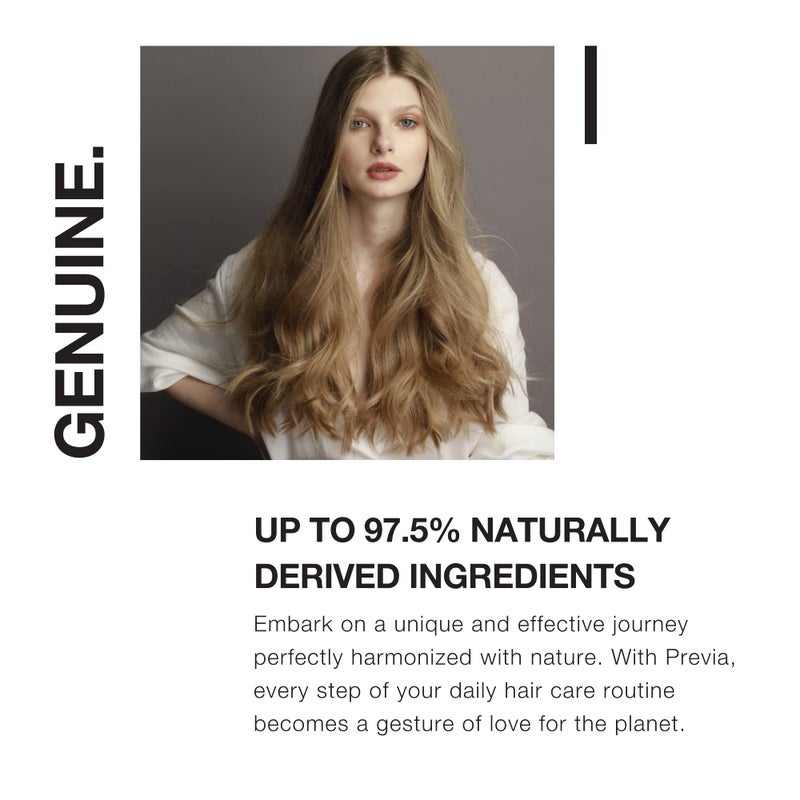 PREVIA Hair Gloss Taming Serum & Leave-In Conditioner - Anti-Frizz Heat Protectant for Dry Damaged Hair - Organic Almond Vegan Moisturizing Gloss - 6.7 oz - Image 4