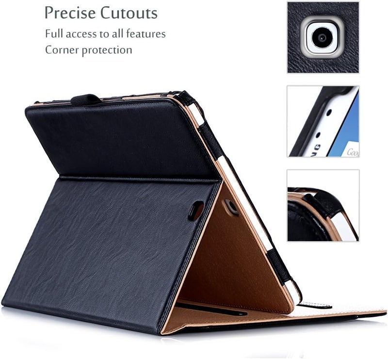 Procases Galaxy Tab S3 9.7 Case, Stand Folio Case Cover For Galaxy Tab S3 Tablet (9.7 Inch, Sm-T820 T825 T827), With Multiple Viewing Angles, Document Card Pocket -Black - Image 4