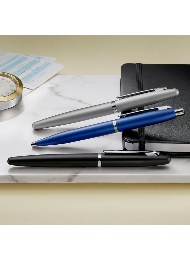 SHEAFFER - Sheaffer VFM 9400 Ballpoint Pen Silver with Chrome-Plated Trim | Premium Silver Ballpen - Image 1