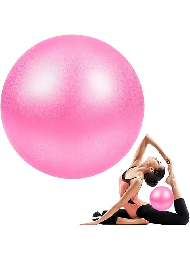 PROMASS Mini Gym Ball, Small Exercise Ball With Inflatable Straw For Yoga, Pilates, Stability, Barre, Physical Therapy, Stretching And Core Training, Improves Balance, Strength (Home & Gym & Office) 