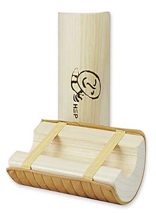 HSP Cotton Pillow Cover for Wooden Bolster Korean Pillow | 100% Cotton, Wood Pillow Cover with Elastic Band for Comfortable Massage and Exercise (Maple Color) - Image 5
