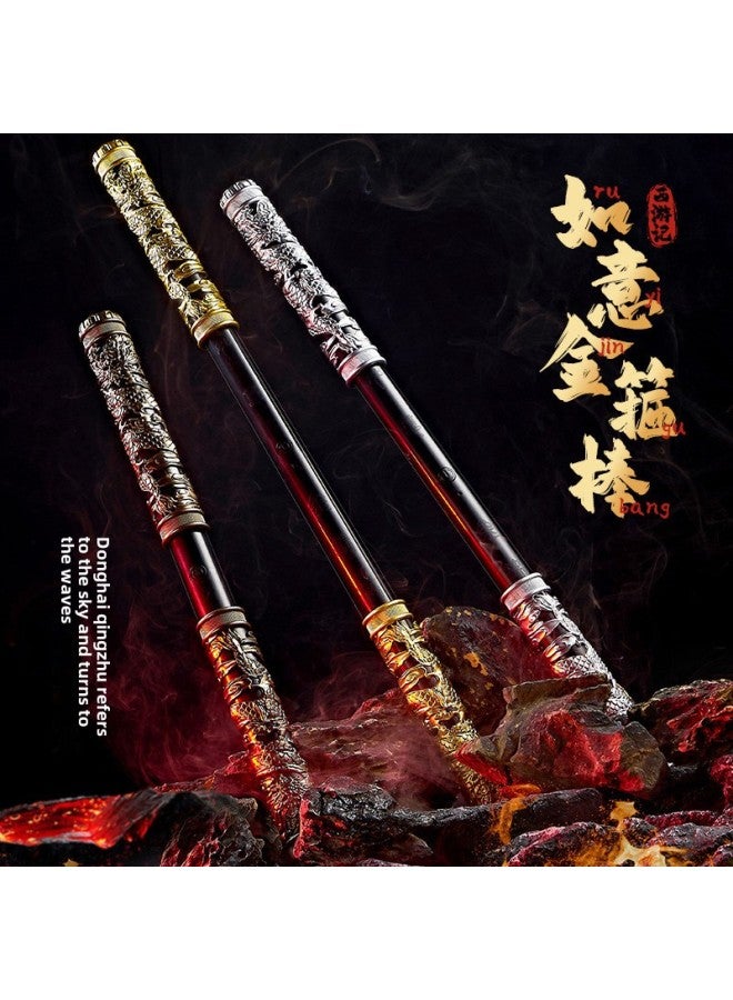Sun Wukong Ruyi Golden Hoop Children's Toy Blowing Induction Voice Recognition Third-gear Telescopic Shake Voice-Color:Colorful Light Sword [space Silver] Type-c Rechargeable Version E-commerce Box  - Image 3