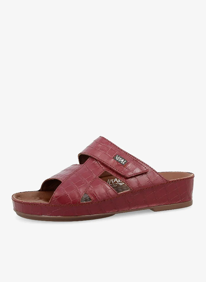 Vital Bordo 148-1016 Vital Mens Sandals Vitallo Cocco Cara 74004B44346 Bordo for Men | Best Price UAE