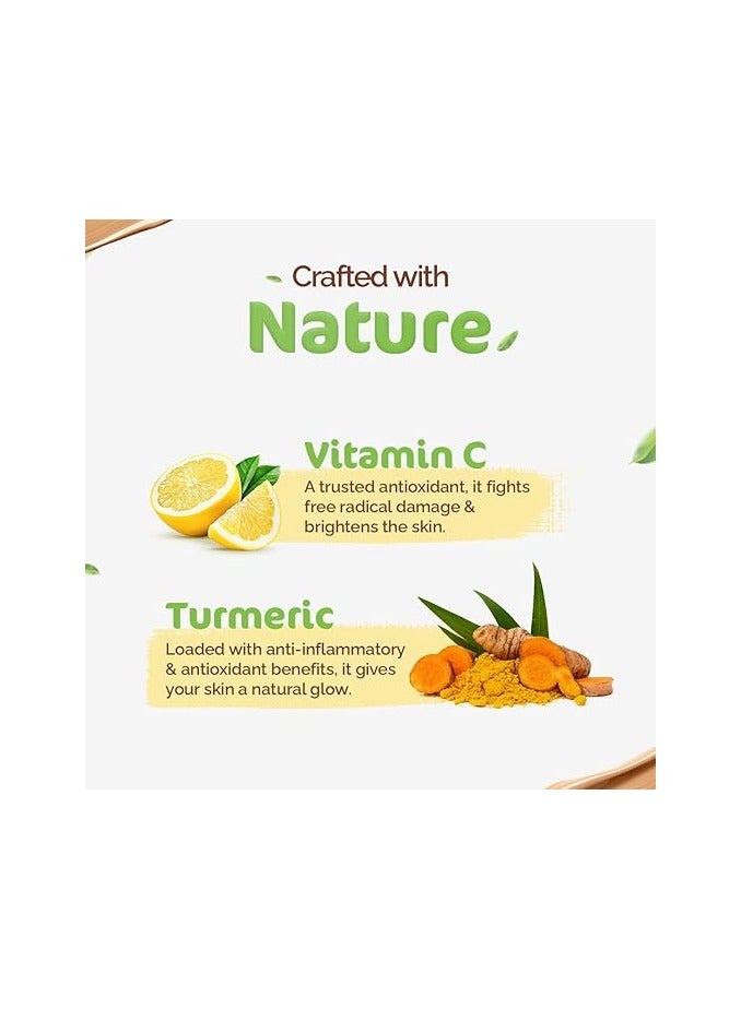 Glow Serum BB Cream With Vitamin C And Turmeric - 25 G Long Lasting Natural Coverage Spf 30 Pa++ Sun Protection Lightweight And Hydrating