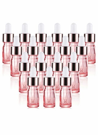 Glass Dropper Bottle for Essential Oils, 18 Pack Empty Eye Holder With Pipette and Caps, Cosmetic Perfume Sample Vial Container 5ml Pink - pzsku/Z844462E22C3B83D931ACZ/45/_/1706673250/ed004efb-f73b-4fd6-a768-6ca9a0bf5b52