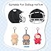 JUNIQUTE 3D Printed Football Helmet Used for Labubu Doll StuffCompatible with Labubu Outfit 17cm Doll Clothes and Accessories Designer Black - Image 4