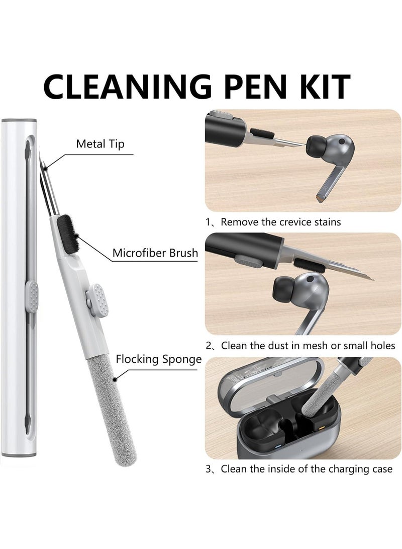 Samsung Galaxy Buds 3 / Buds 3 Pro Protective Case Cover with Cleaner Kit – Soft Silicone with Carabiner - Image 4