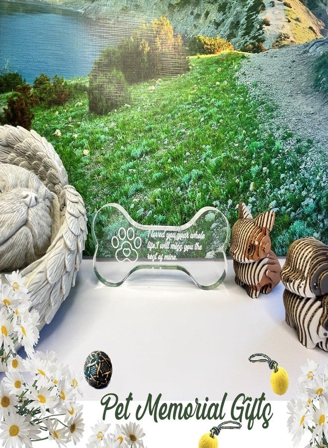 MoDinity Dog Sympathy Gift Crystal Bone Shape Decor, Pet Memorial Gifts Loss of Dog Ornament for Puppy Keepsake - Image 5
