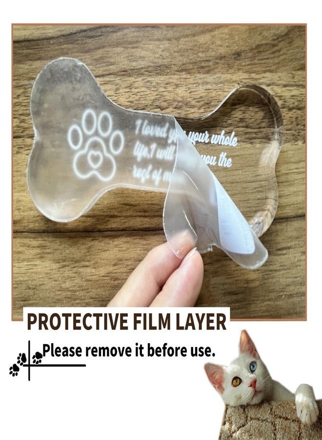 MoDinity Dog Sympathy Gift Crystal Bone Shape Decor, Pet Memorial Gifts Loss of Dog Ornament for Puppy Keepsake - Image 3