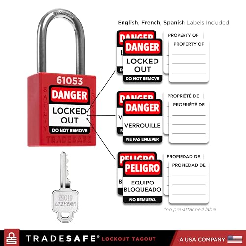 TRADESAFE Professional Lockout Tagout Kit - Loto Locks, Gate Valve Lock, Ball Valve Lockout, Circuit Breaker Locks, Hasps, Plug Lock, Cable Loto, Tag Out Tags and Ties Set (1 Key Per Padlock) - Image 3