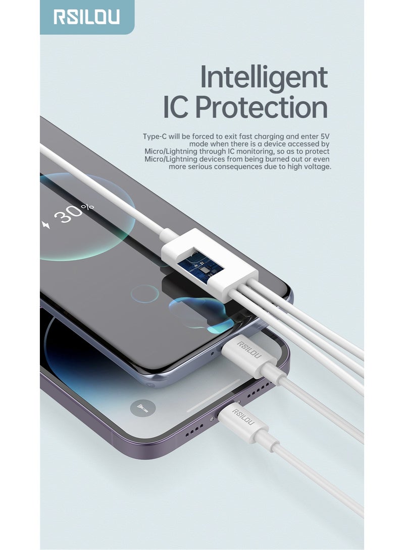 rsilou 3 IN 1 Quick Charge & Data Cable (120cm) - Image 3