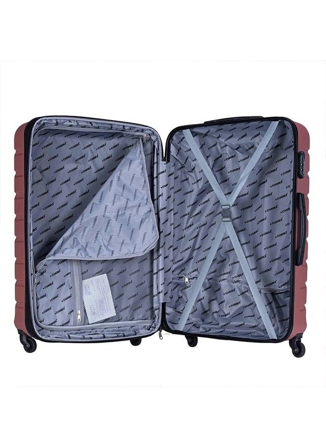 Stargold - 4 Pack Of Hardside Spinner Number Locked Luggage Trolley - Image 1