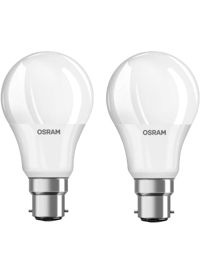 OSRAM Osram Classic A60 8.5W Warm White Frosted Pin LED Light 2-Piece Set - Image 1