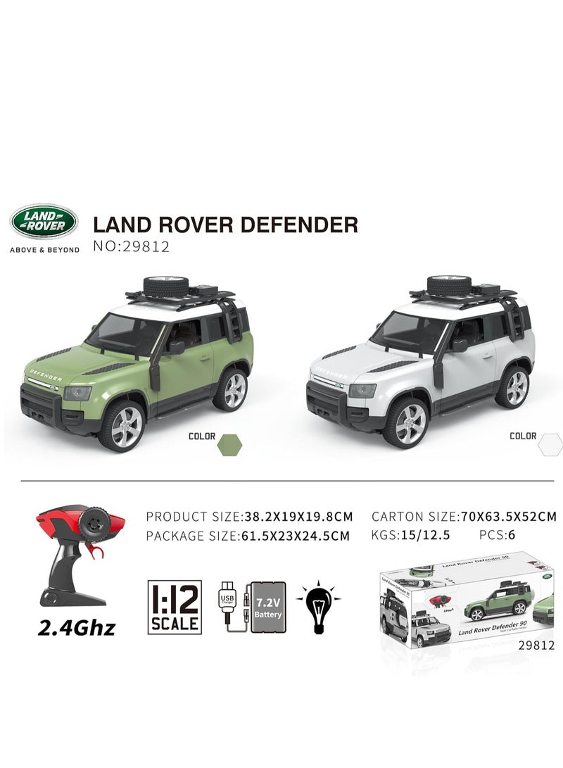 Land Rover Defender RC Car 1:12 Scale - 1 Piece Only, Assorted/Color May Vary - Image 3
