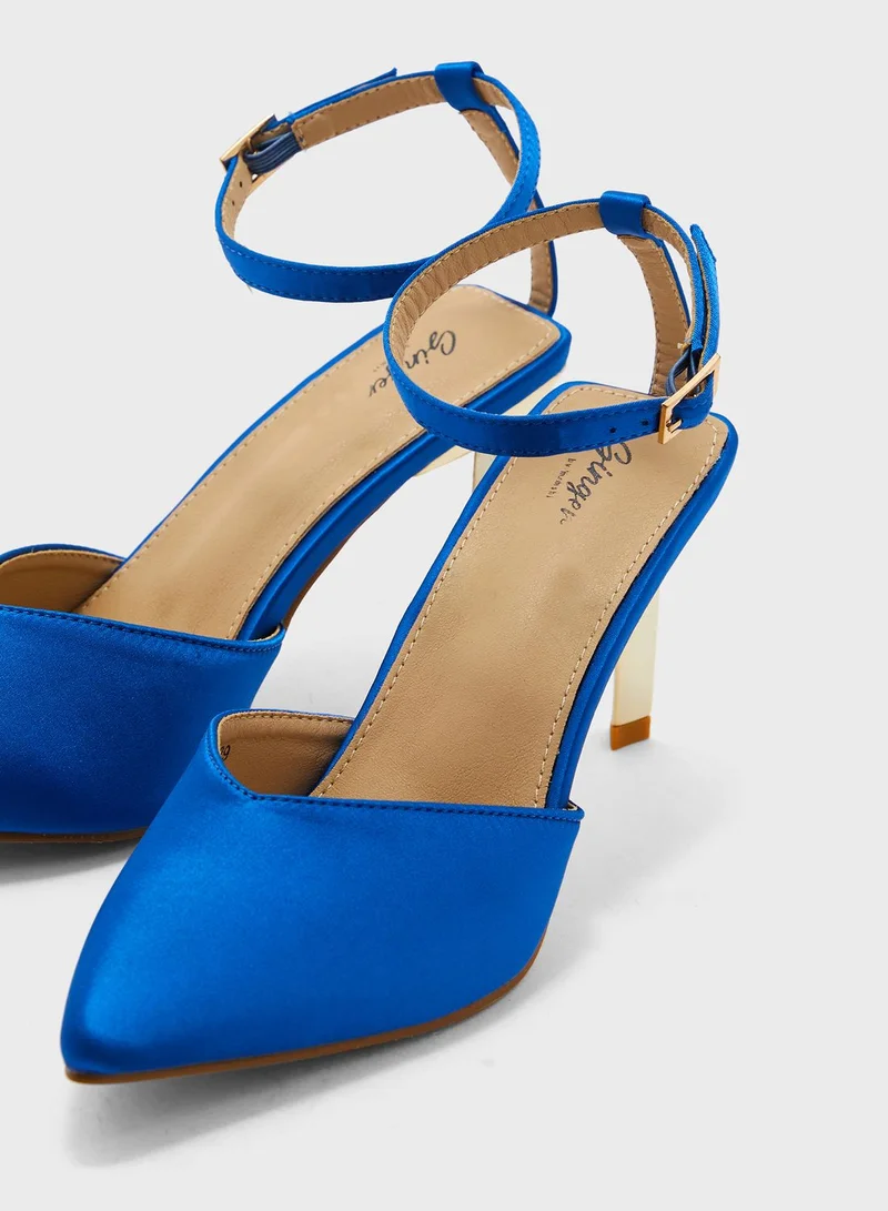 Ginger Back Strap Pumps
