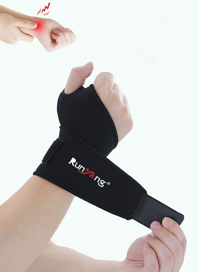 Runyang Hand Wraps for Men & Women – Adjustable and Comfortable Wrist Support Wraps for Boxing, Kickboxing, MMA, Muay Thai & Fitness – Black - Image 1