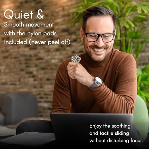 MAKWEN Fidget Toys Adults Metal Fidget Slider with Clear Stops and Sound No Rattling Noise Creative Magnetic Fidget Toy Cheer Up Gift for Adults EDC Sensory Toys - Image 5