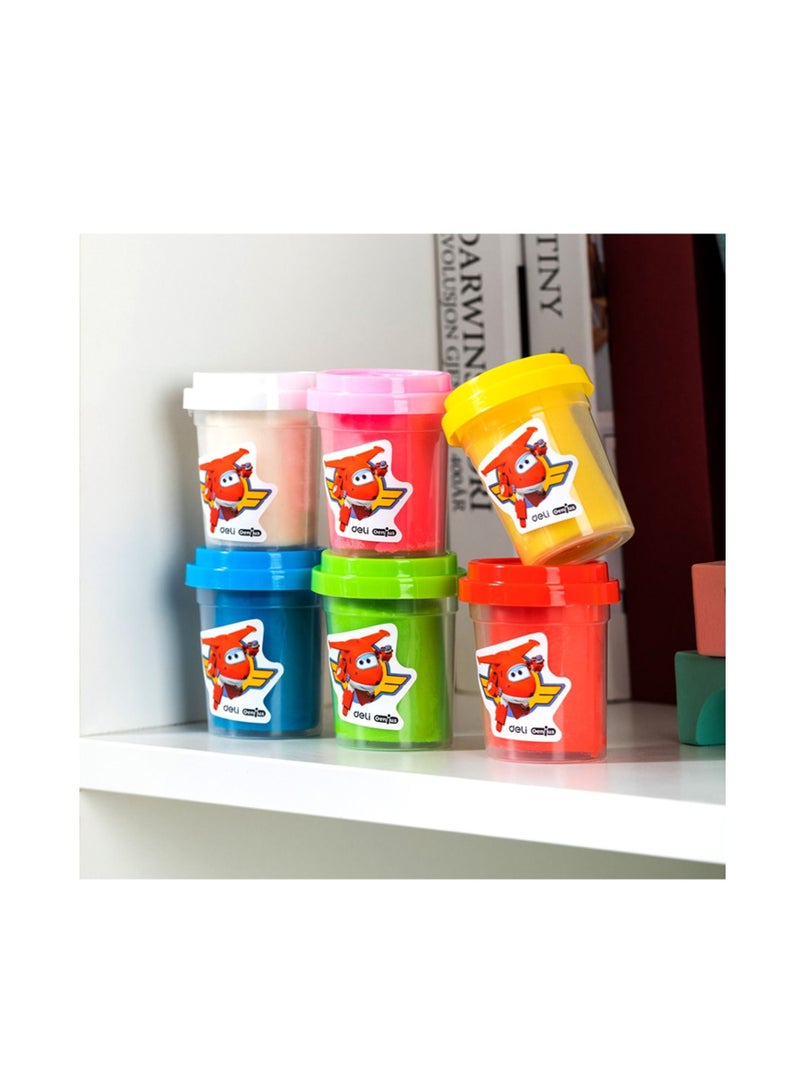 Deli طين تشكيل متعدد الألوان 6 قطع - Image 3