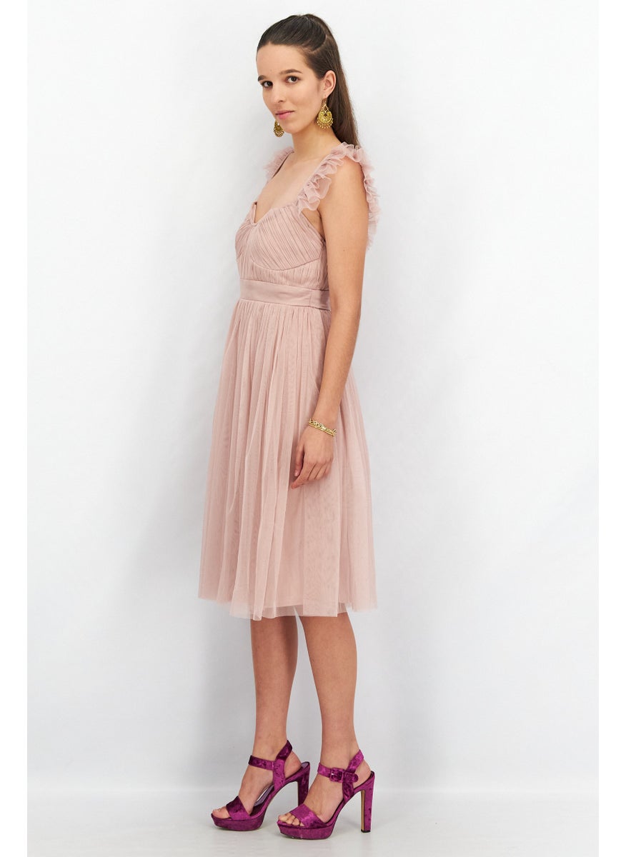 Anaya With Love Women Bridesmaid Sleeveless Midi Dress, Pink  - Image 2