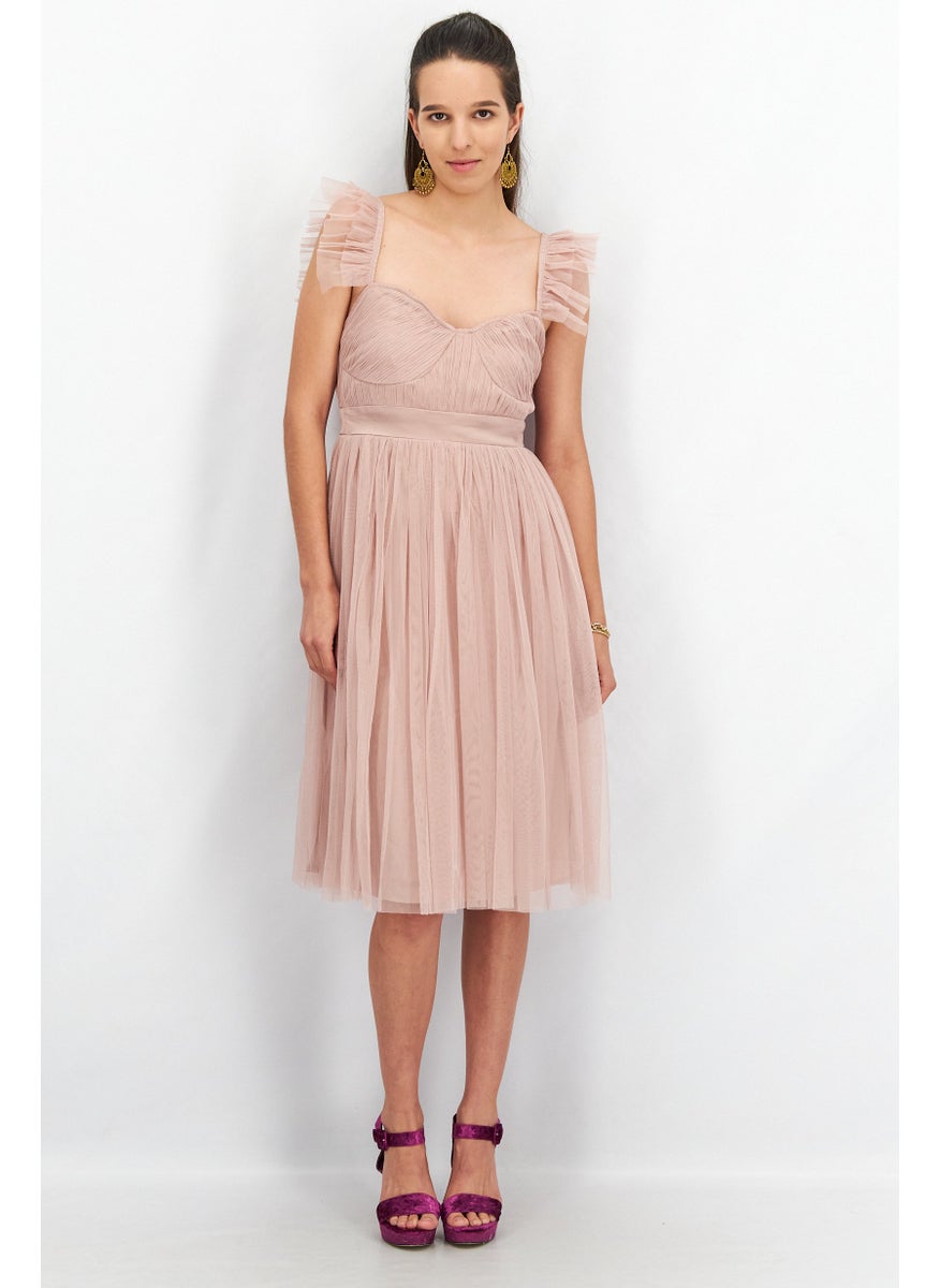 Anaya With Love Women Bridesmaid Sleeveless Midi Dress, Pink  - Image 1