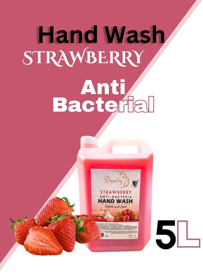 DANDY Hand Wash Strawberry Anti Bacterial 5L - Image 2