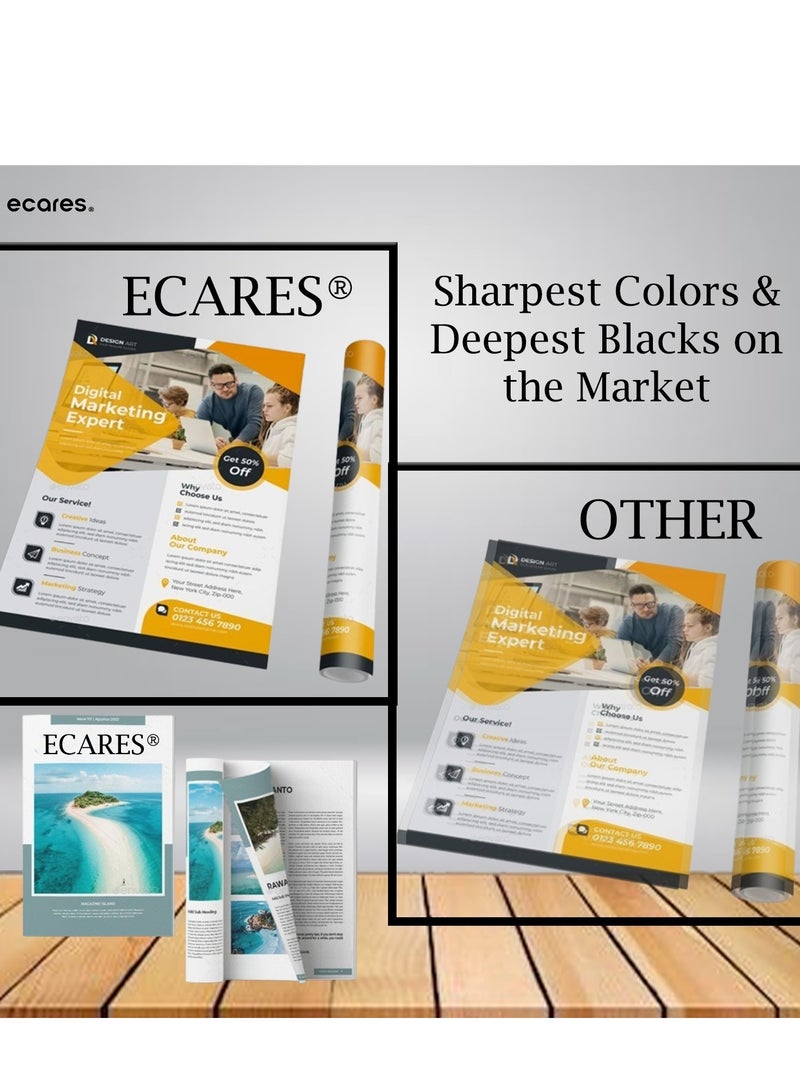 ECARES® 128A Compatible Toner Cartridge  CE323A for HP Color Laserjet CP1525n CP1525nw CM1415fn CM1415fnw Printer (Magenta) - Image 2