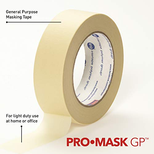 IPG 51032 188 x 60 yd Single Roll ProMask GP General Purpose Masking Tape Beige - Image 3