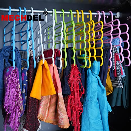 Mechdel 5 Layer Pants Clothes Hanger Wardrobe Storage Organiser Rack, 32l x 1b x 33h cm (Assorted Colour) (5) - Image 3