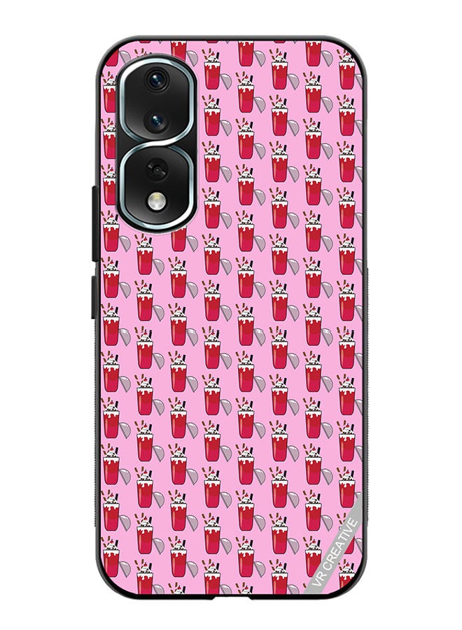 VR CREATIVE Protective Case Cover For Honor 80 Pro Ice Cream Glass Drink Design Multicolour - Image 1