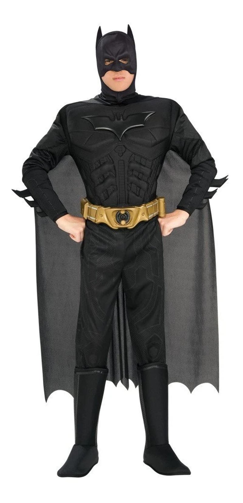 The Dark Knight Batman Deluxe Muscle Chest Costume Black XLarge