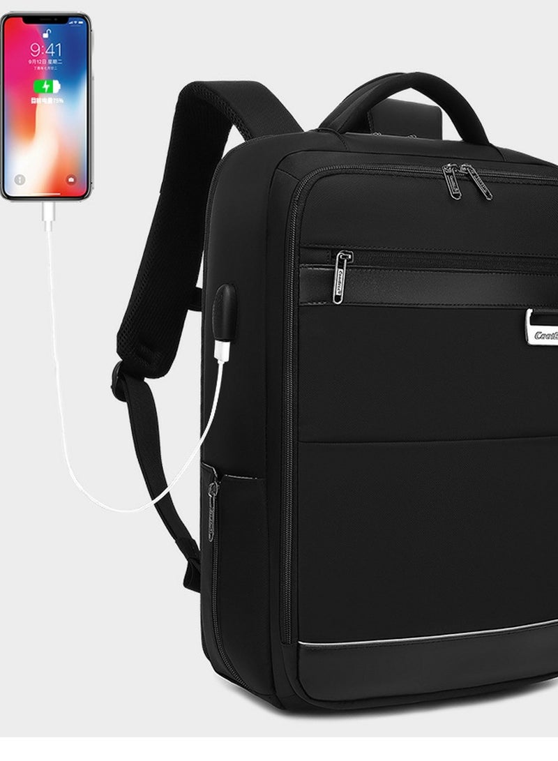 كول بيل رجل كبير قدرة خارجيّ حقيبة ظهر وقت فراغ مفكّرة حقيبة أسود - Image 4