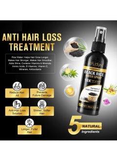 Sefudun Organic Black Rice Water Spray 10X Hair Growth Volume / Luster Fermented Black Rice Extract 100ml  - Image 4